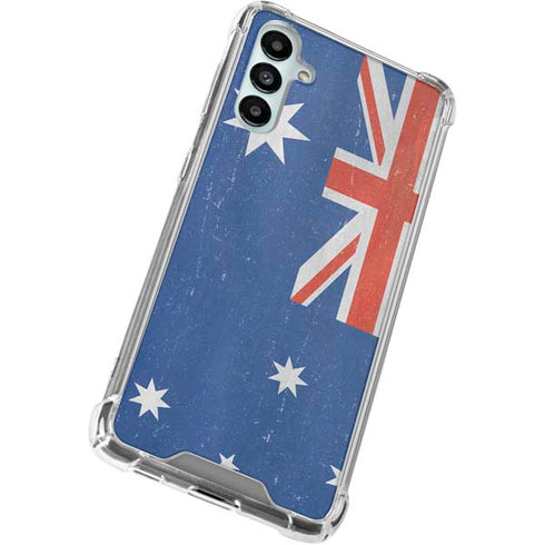 Australia Flag Distressed Galaxy A15 5G Clear Case